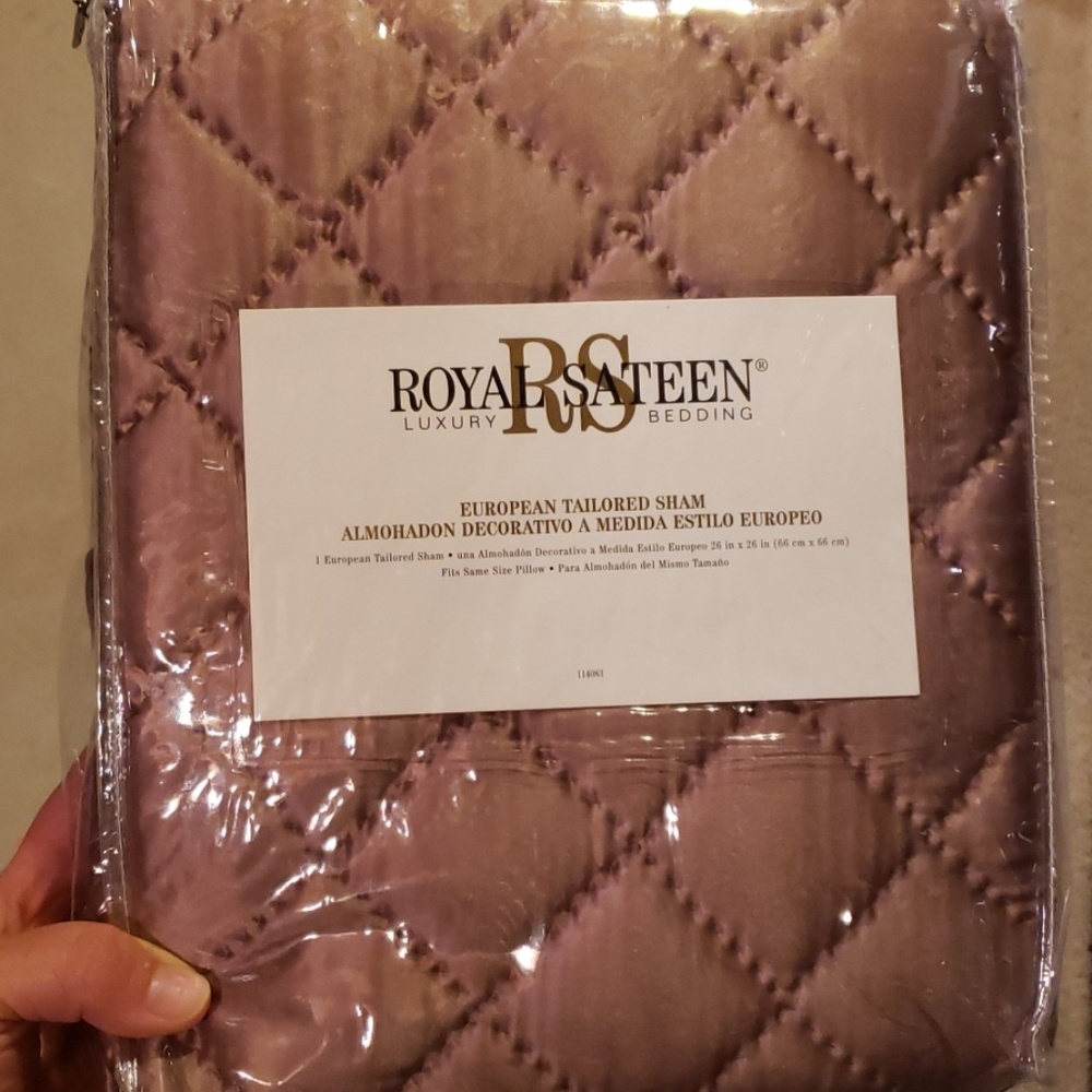 Royal Sateen "Royalty" Euro Sham "Sand" Color